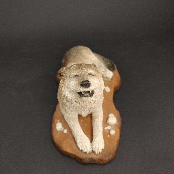 Vintage Living Stone Wolf Figurine "Lady of the Pack" 1993 Howling 7" X 4" - Picture 6 of 9